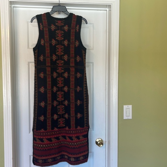 Peruvian Connection 100% Alpaca Cardigan Sweater Duster Vest size M - Picture 2 of 4